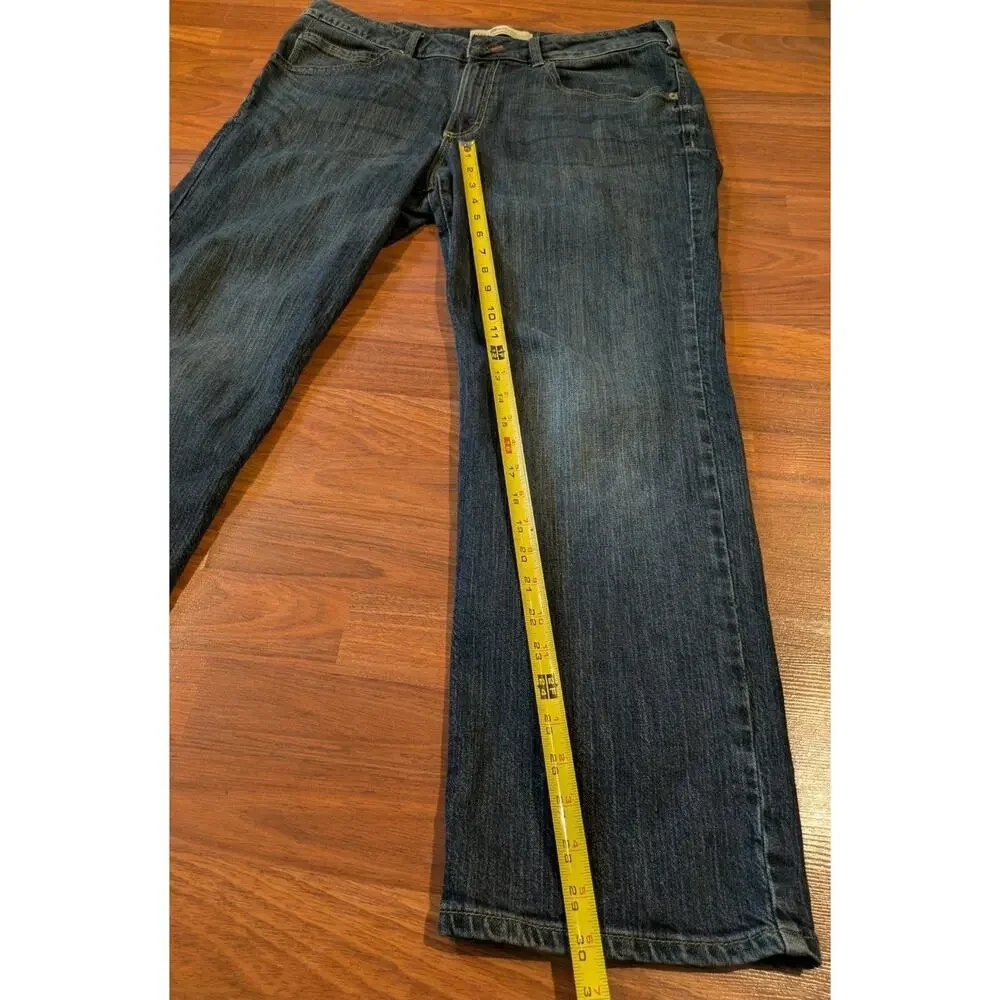 Lee Modern Series Mens Jeans 36x30 Straight Fit Straight Leg Stretch Dark Wash